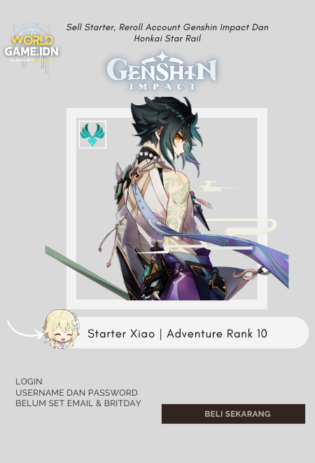 Starter Xiao | Adventure Rank 10 Lumine MC